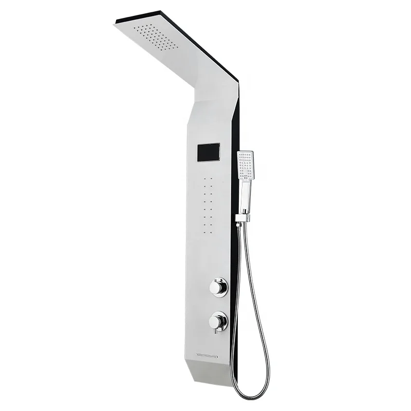 Bath & Shower Faucets portable her panel cupc led  shower rain sanitary hand shower set stainless steel show