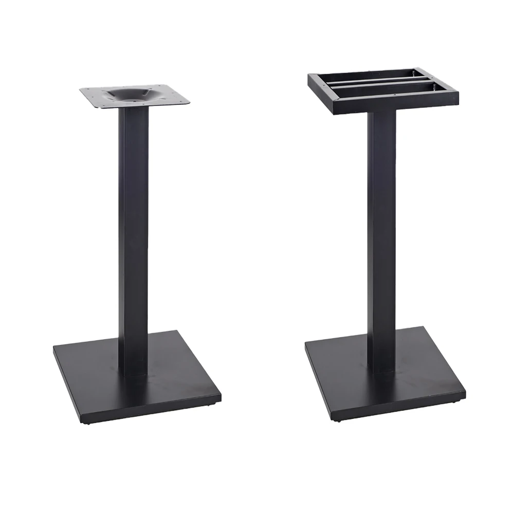 Unique Design Classic Contemporary Decoration Square Round Restaurant Coffee Bar Carbon Steel Table Base