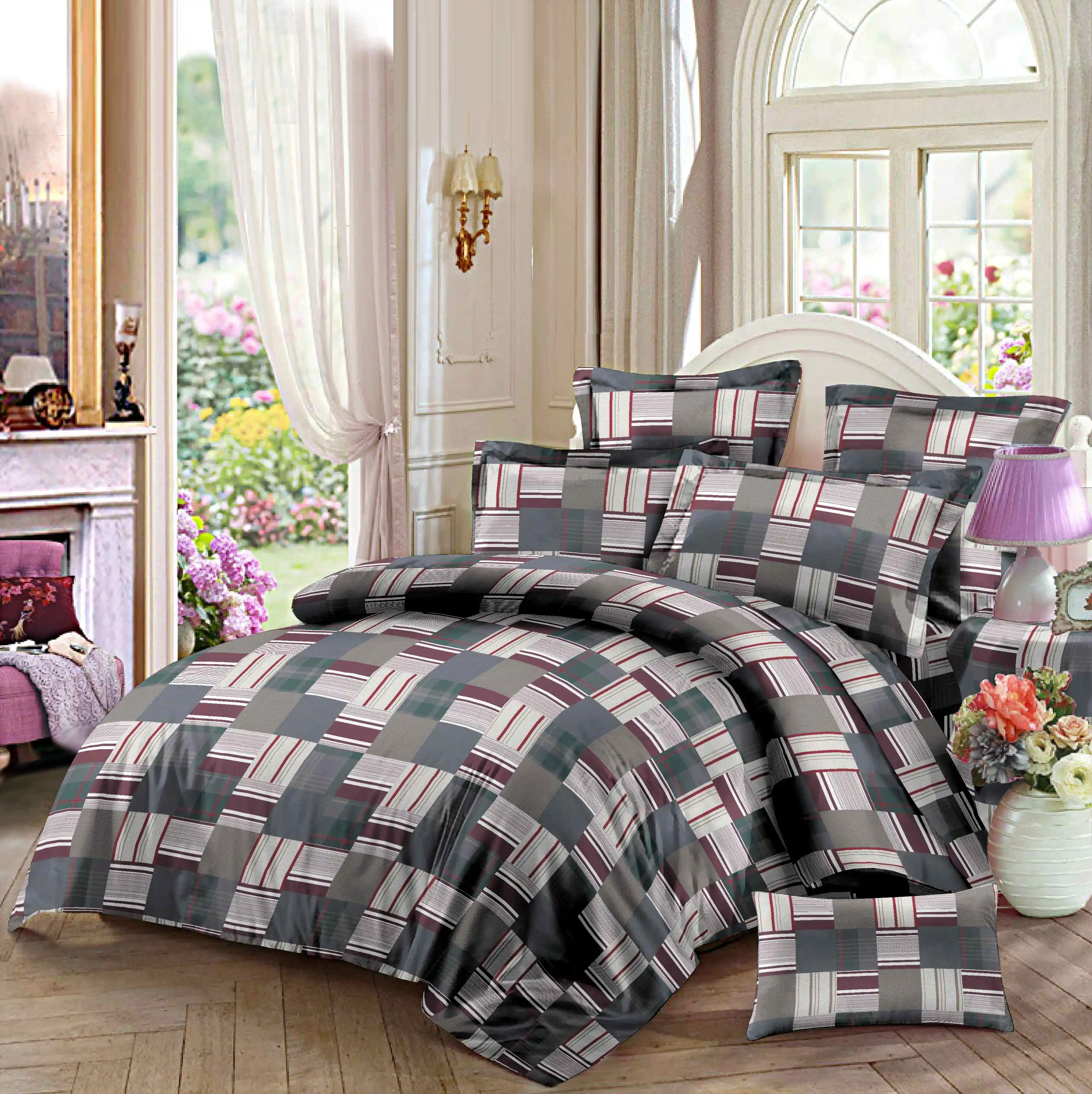 Twill weave 100% polyester fabric microfiber for bedding direct OEKO-TEX standard 100  certificated factory for USA market