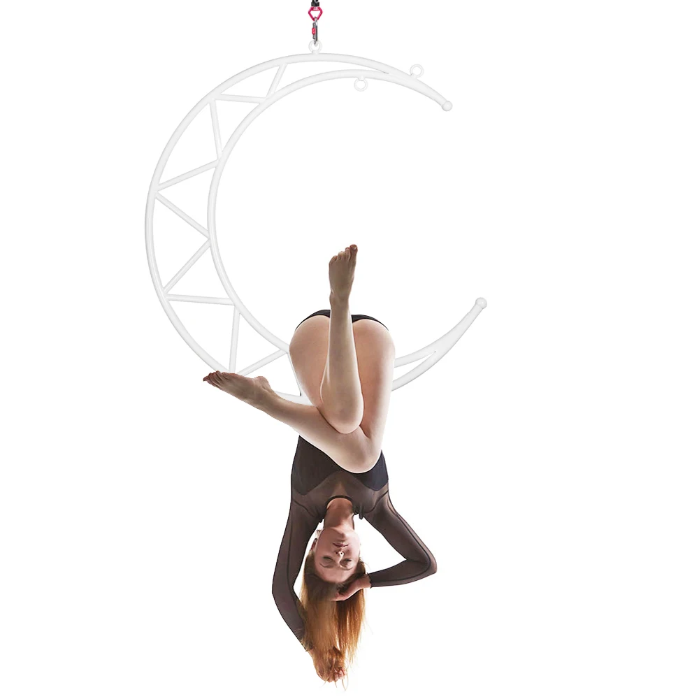 2023 High Quality lyra Hoop Aerial Yoga Hoop Acrobatics Circus Performance Moon Hoop