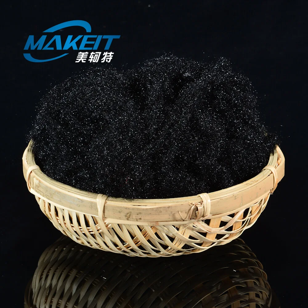 Переработанное псф черное 7D полое конъюгированное Полиэфирное штапельное волокно