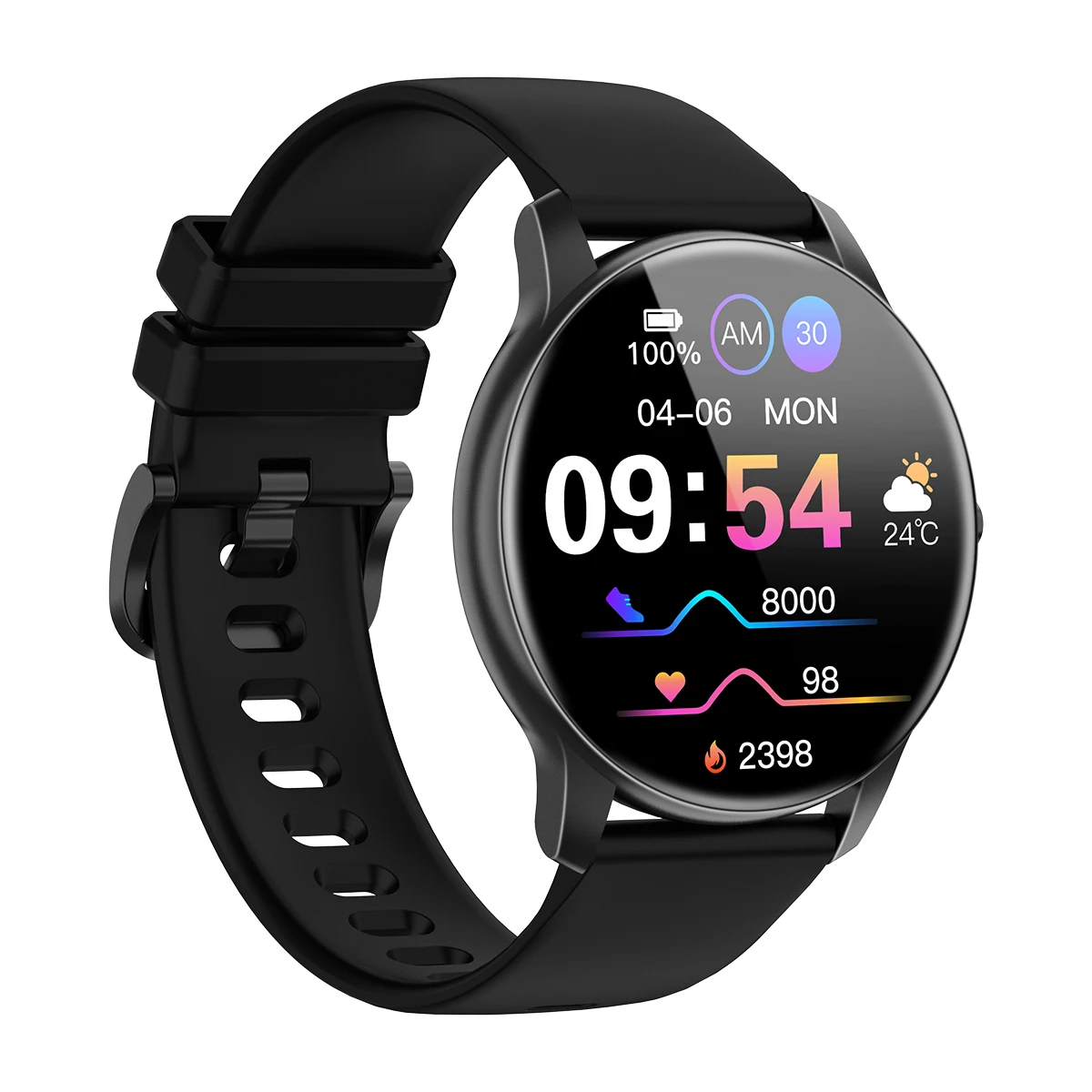 1.3 Round shape digital watch Touch screen AMOLED smart watch