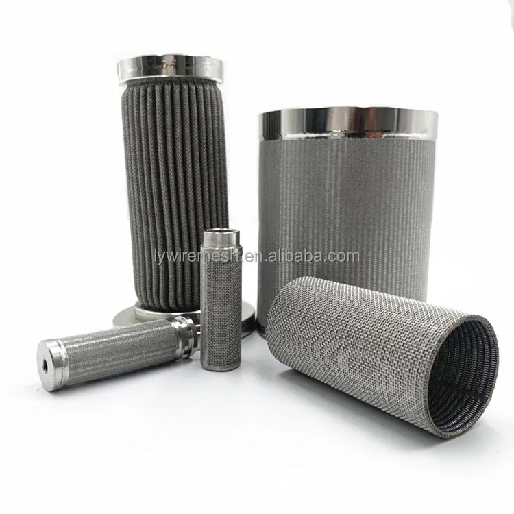 stainless steel filter cartridge 20 micron sintered 316 316L Material filter