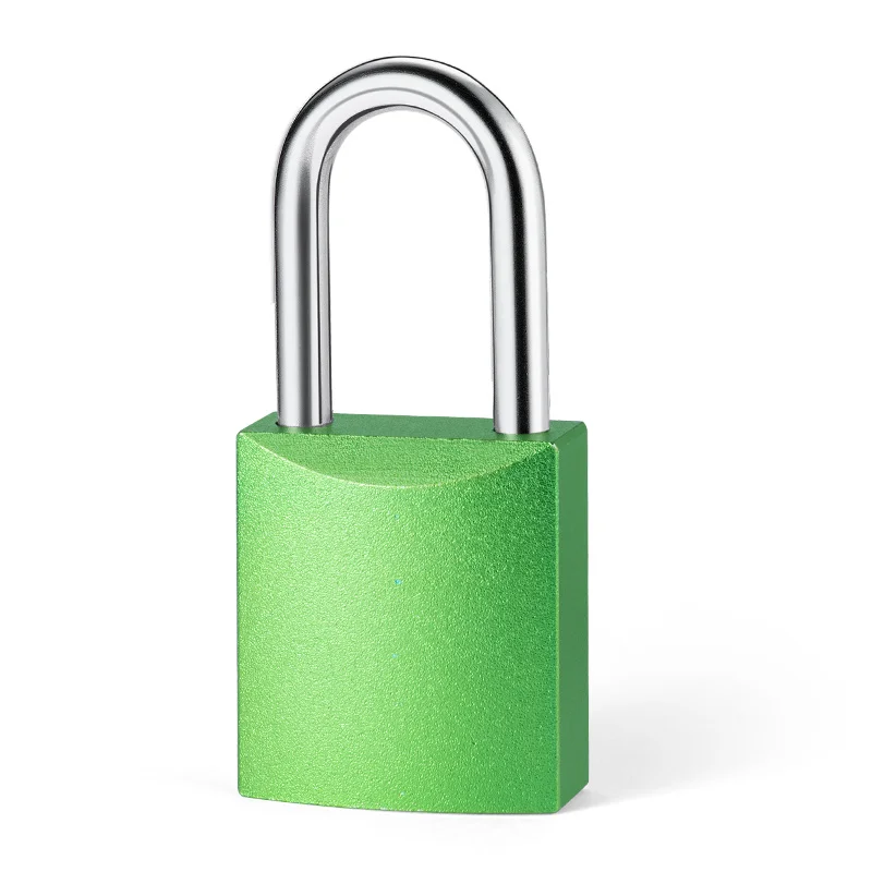 Lightweight waterproof safety custom logo color aluminum padlock