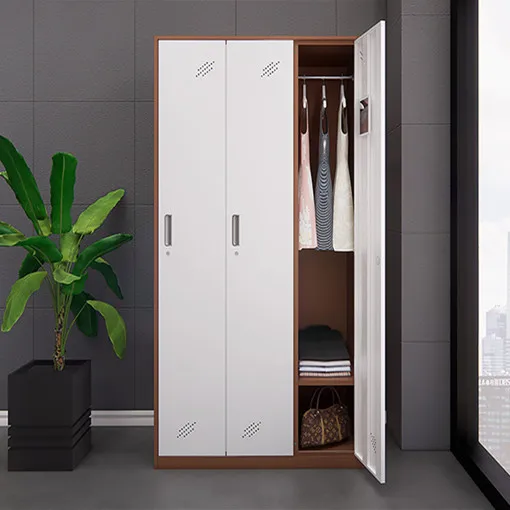 Classic 3 door bedroom furniture/school steel locker /gym metal clothes cabinet wardrobe