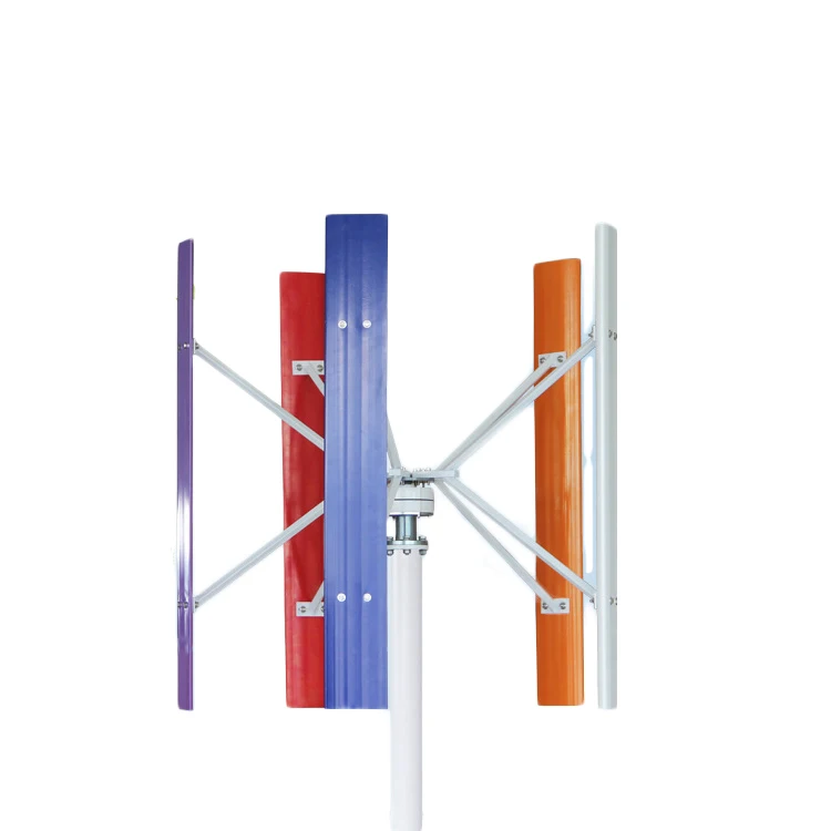 China Factory 500w 1000w 3000w 5000w 10kw 48V Wind Solar Power System Galaxy Fan Vertical Complete Wind Turbine Generator VAWT