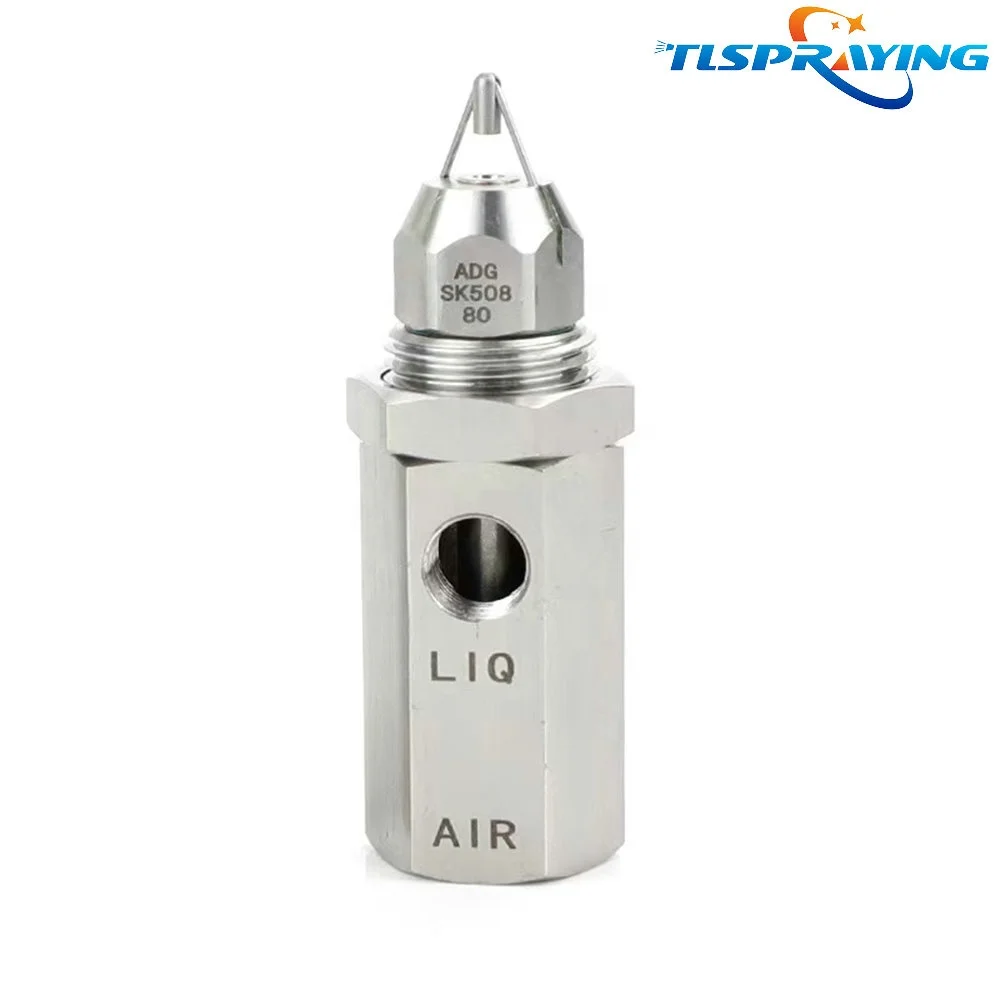 SK508 SV882 SV980 Stainless Steel Ultrasonic nozzle Atomizing and Dry Fog Spraying Nozzles