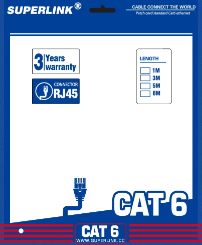  Ethernet кабель 10 футов Cat 8 экранированный Высокоскоростной 40 Гбит/с позолоченным штекером SFTP провода CAT8 RJ45