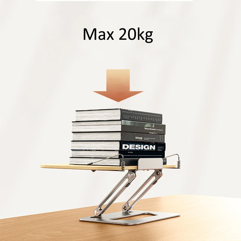 Adjustable Wooden laptop stand book bracket 180 degree foldable tablet holder wood folding portable stand for macbook