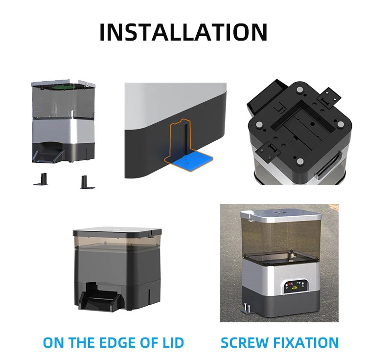 EV810S solar cell fish feeder Outdoor rain-proof small fish pond koi goldfish automatic feeder