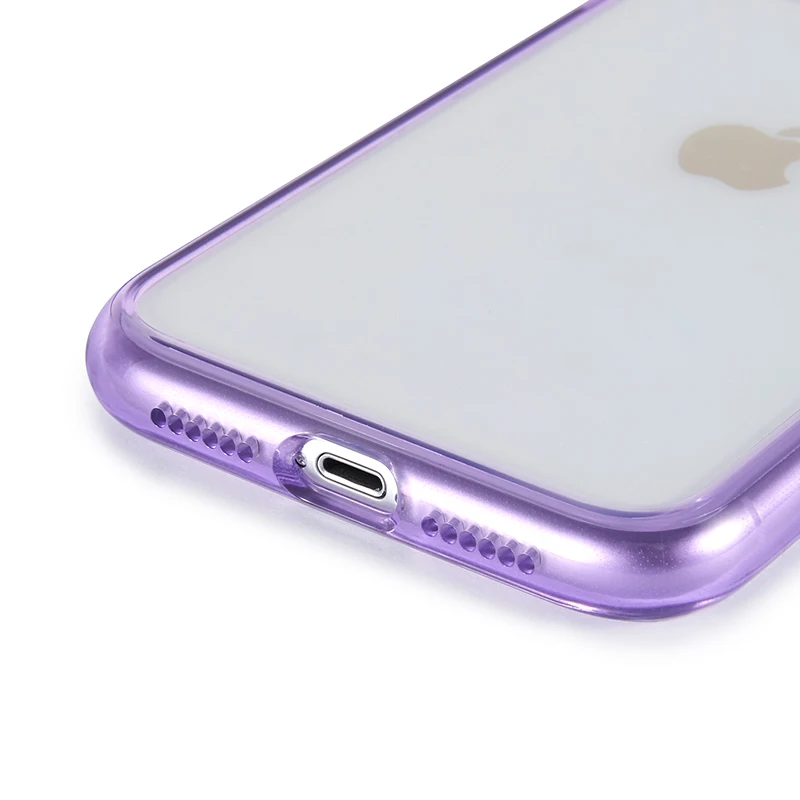 
Pc+tpu Clear Pc 360 protective Phone Case TWO layers clear Hard PC Shield +Soft BAYER TPU Bumper phone case 