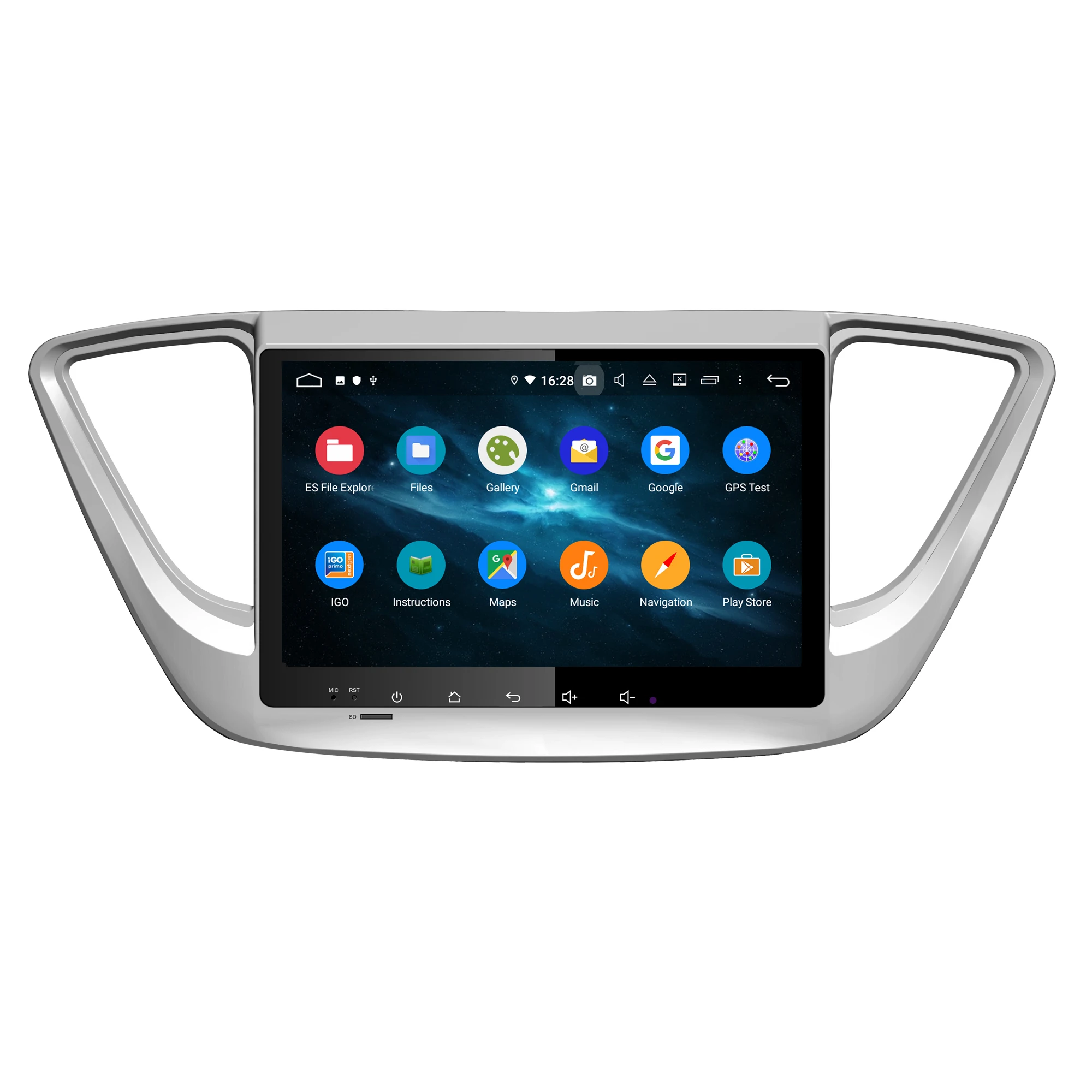 KLYDE KD-9818 PX5 Android 10 видеорегистратор для автомобиля навигация gps устройства слежения 9 дюймов HYUNDAI Verna/HYUNDAI Accent Solaris