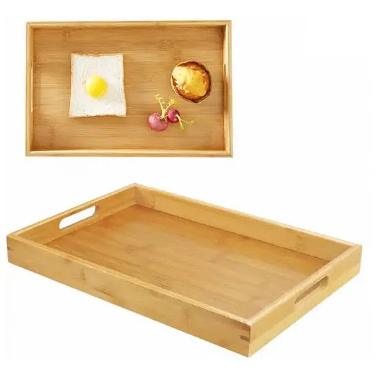 Hot selling wooden mini container bamboo tray retro wooden Saucer tray