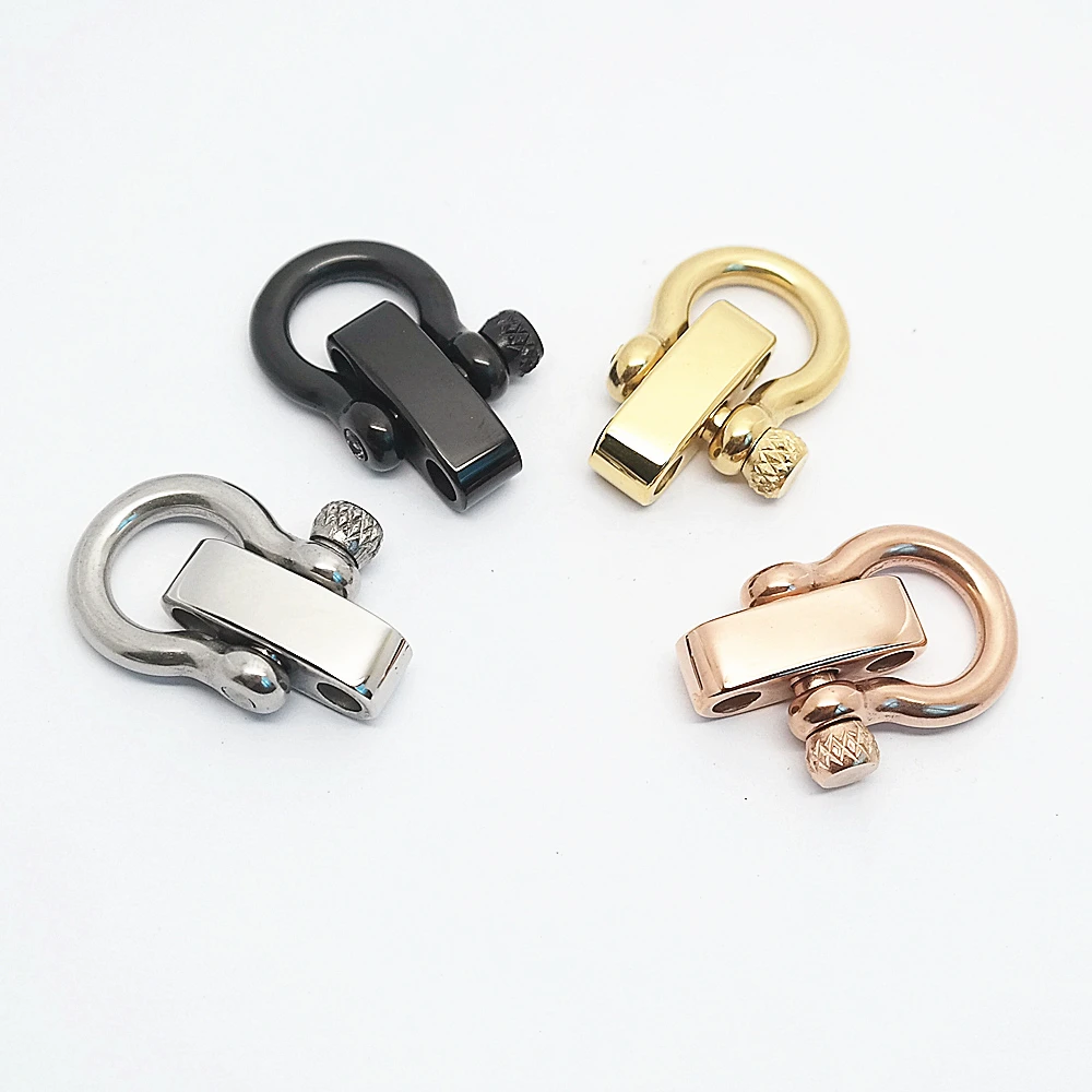 Custom design paracord bracelet shackle for survival product with LOGO