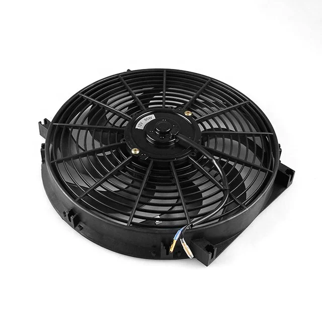 12V 14 Inch Slim Engine Fan Mounting Kit 2250  Reversible Electric Radiator Cooling Bending Fan