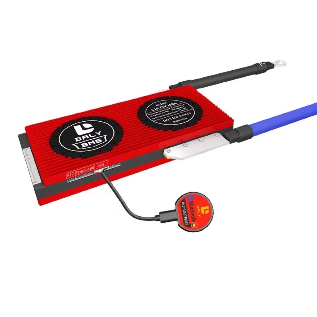 daly battery management system 32s 120v 80a -250a smart bms with balance uart fan can 485  120v bms