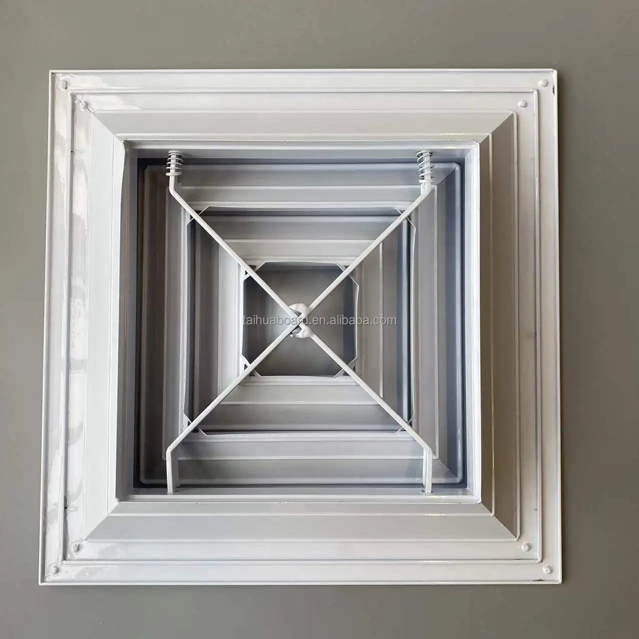 HVAC system supply ceiling air diffuser aluminum supply square air diffuser