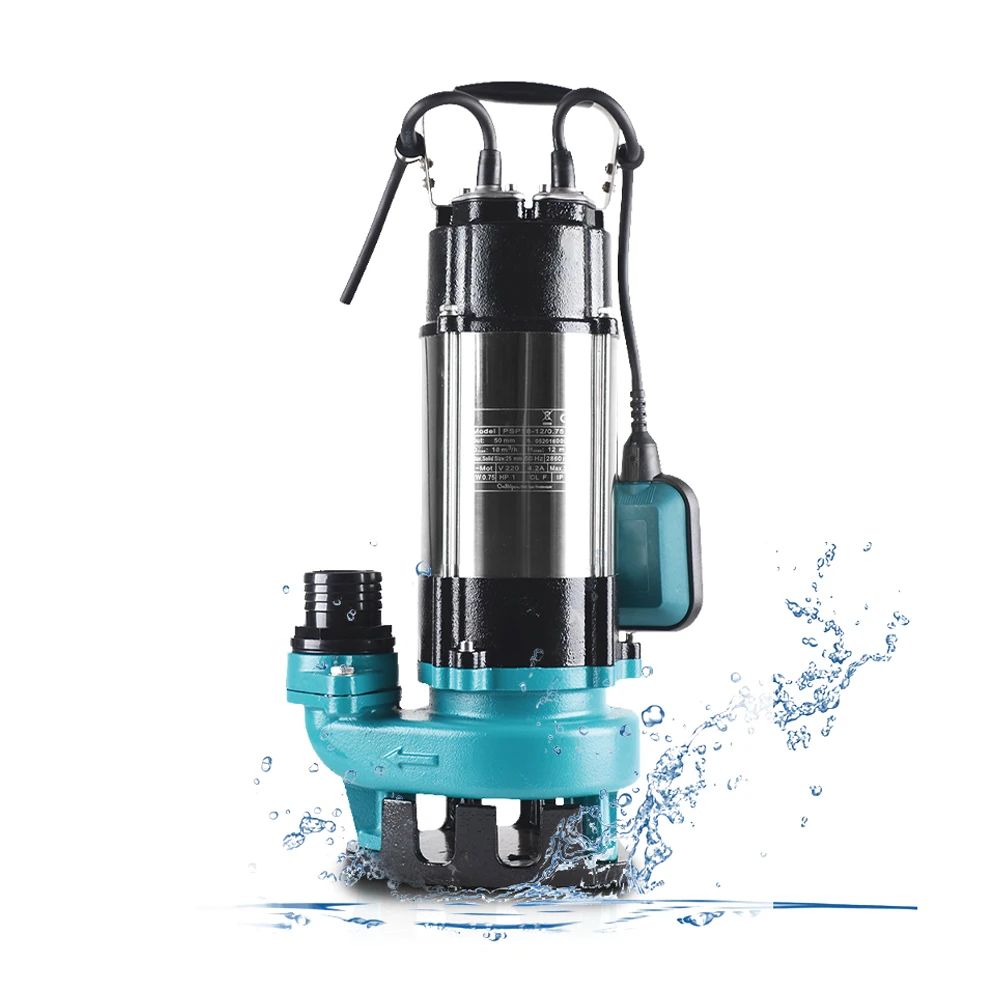 Heavy duty 220v 1 hp submersible sewage effluent waste water pumps