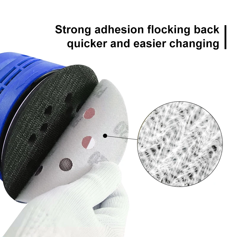 Factory Price Ceramic Aluminium Oxide Sanding Disc 150mm 119 Holes Dust-free Sanding Discs Autobody Sanding Abrasive Tool