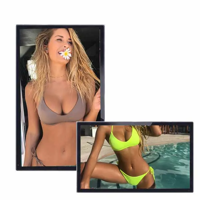 Asianda 32 43 49 55 65 75inch Indoor Advertising Display Wall Mounted Touch Screen Kiosk LCD Wall Screen Indoor