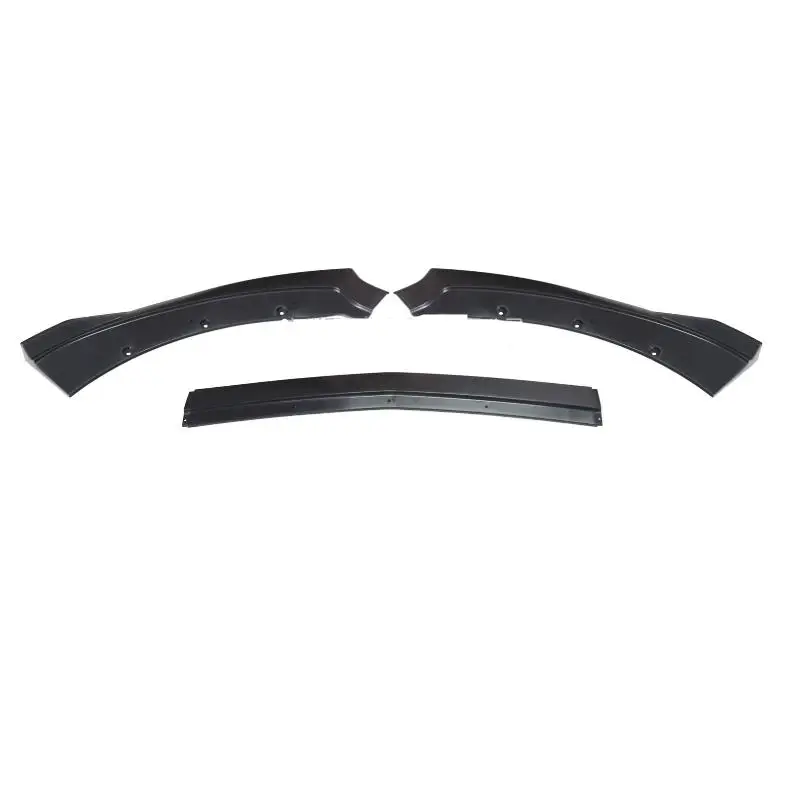 Carbon Fiber 3 Pieces Car Front Bumper Canard Lip Splitter Body Shovels Bumper Lip Spoiler Replacement for Mustang 2015-2019