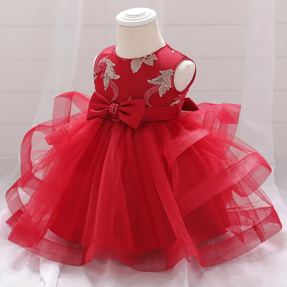 Wholesale elegant kids birthday dress baby girl summer dress for wedding