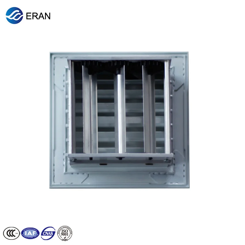 Single Deflection Air Vent Grille With Damper for HVAC Duct