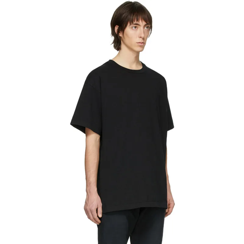 
New Men Fashion Summer Solid Loose cotton Short sleeves T Shirts Oversized Hip hop skateboard Streetwear male Casual Tshirt 