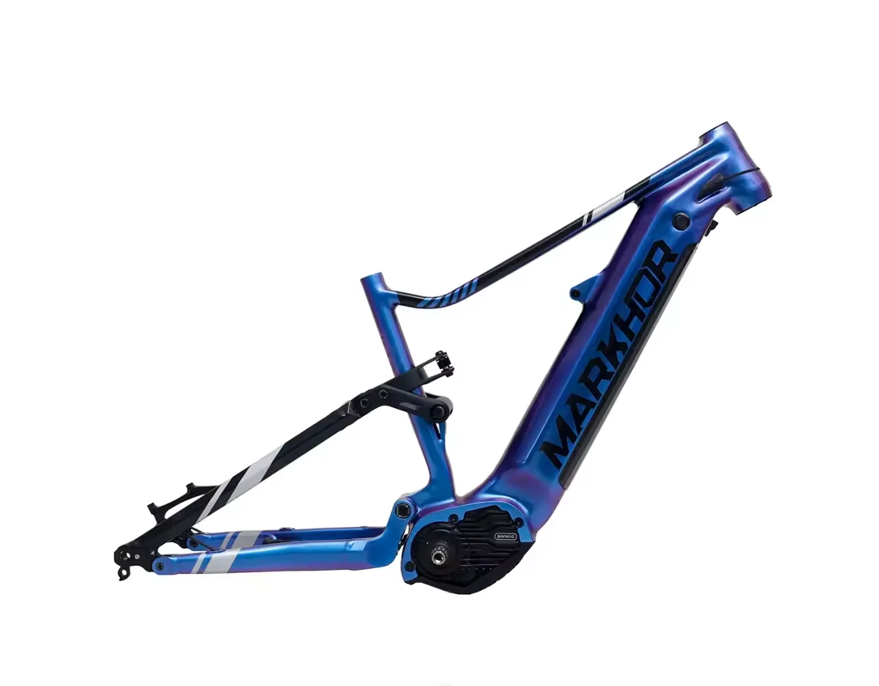 MARKHOR Factory Priced 27.5 Inch Full Suspension Aluminum Mountain Bike Frame with Lightweight Bafang Motor and Battery Box