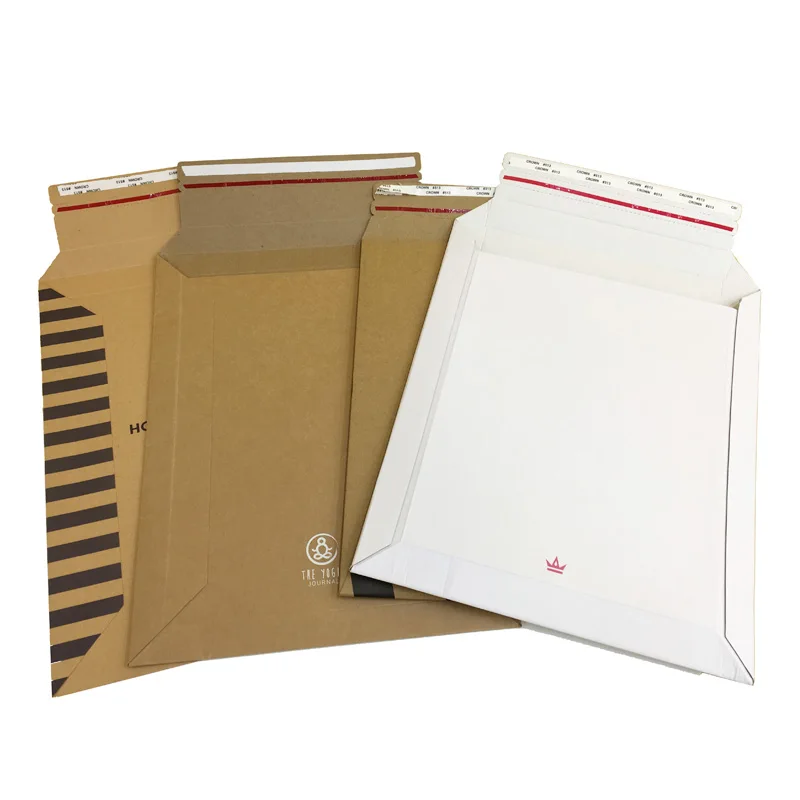 Custom Padded Corrugated Paper Envelopes Packaging Factory Shipping Mailer Cardboard Envelopes with Tear Line