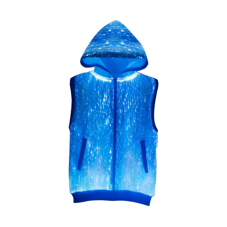 Fiber Optic Suit Jacket Luminous Smart Led Casual Clothing For Men
