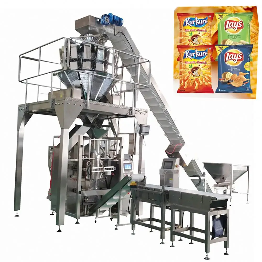 Automatic Vegetable Dry Fruits Vertical Weighting Seed 1 Kg Rice Sugar Granule Packaging Bag Packing
