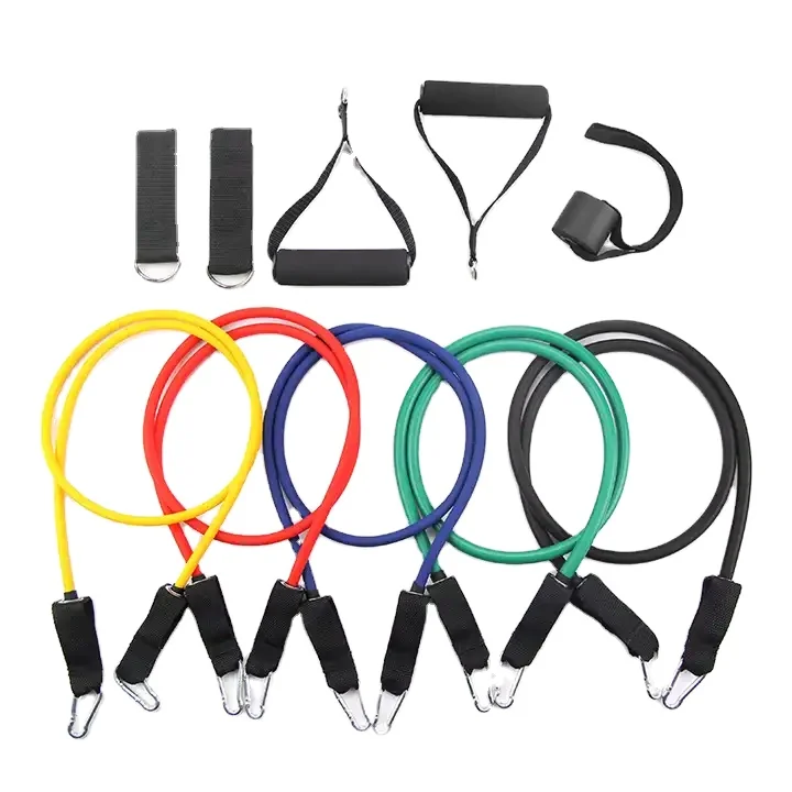 Workout Home Gym Equipment Piece Resistance Bands Set Of 11 china manufacturer