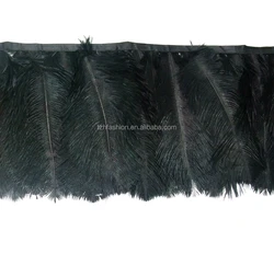 Hot-selling Cheap 10-15cm Ostrich Feather Fringe Trim  For Ladies Sexy  Party Dresses Feather Decoration