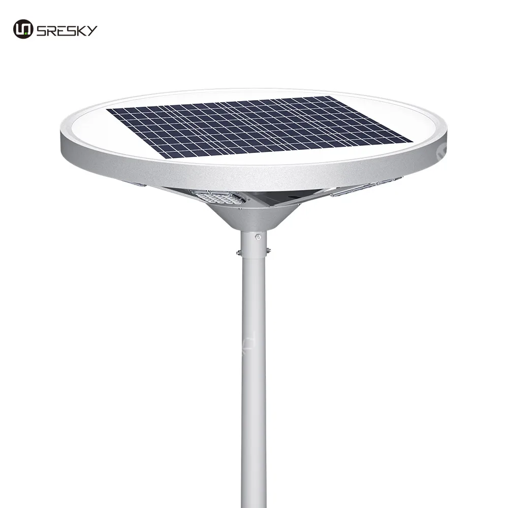 SRESKY Latest type remote mode plaza lights outdoor solar street light 60w with built-in bird repellent device
