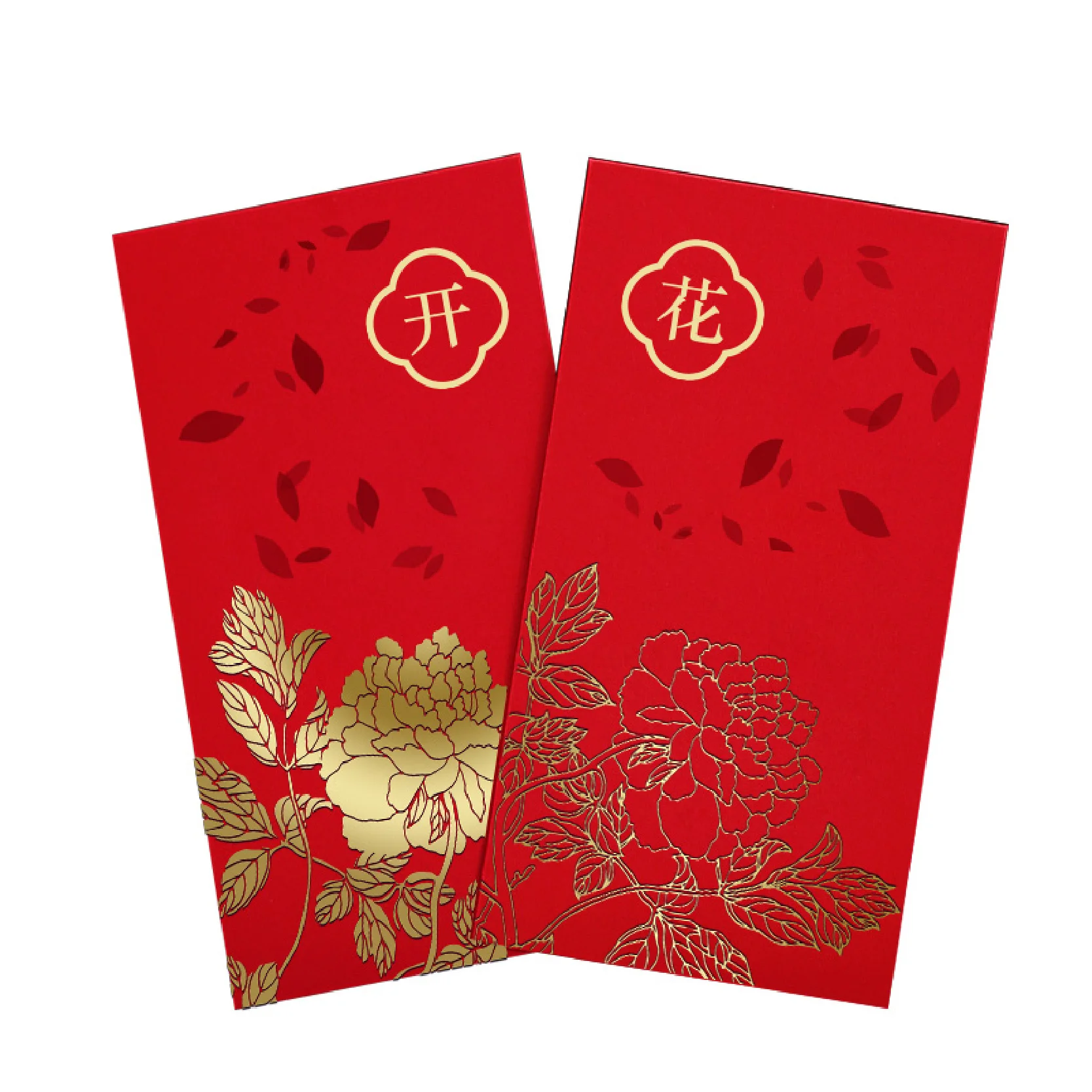 Custom Logo Chinese new year high quality luxury packet foil hot stamping lucky paper money red packets