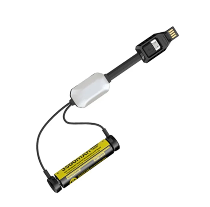 LC10 portable magnetic outdoor USB battery charger for 3.6V 3.7V cylinder rechargeable