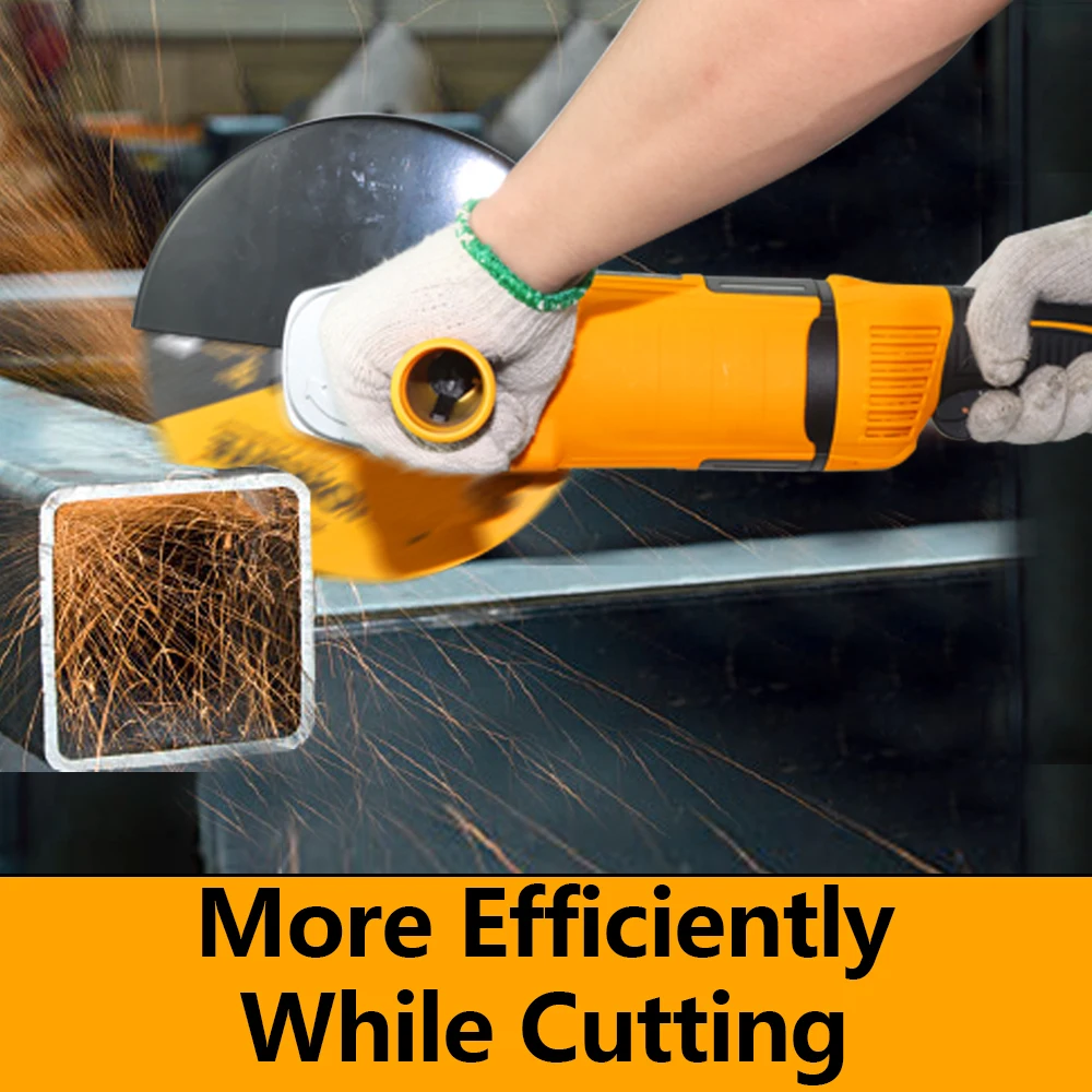 WORKSITE Customized Heavy Duty Angle Grinders 230mm Metal Cutting Disc Variable Professional Angle Grinder 9inch Electric 2000W