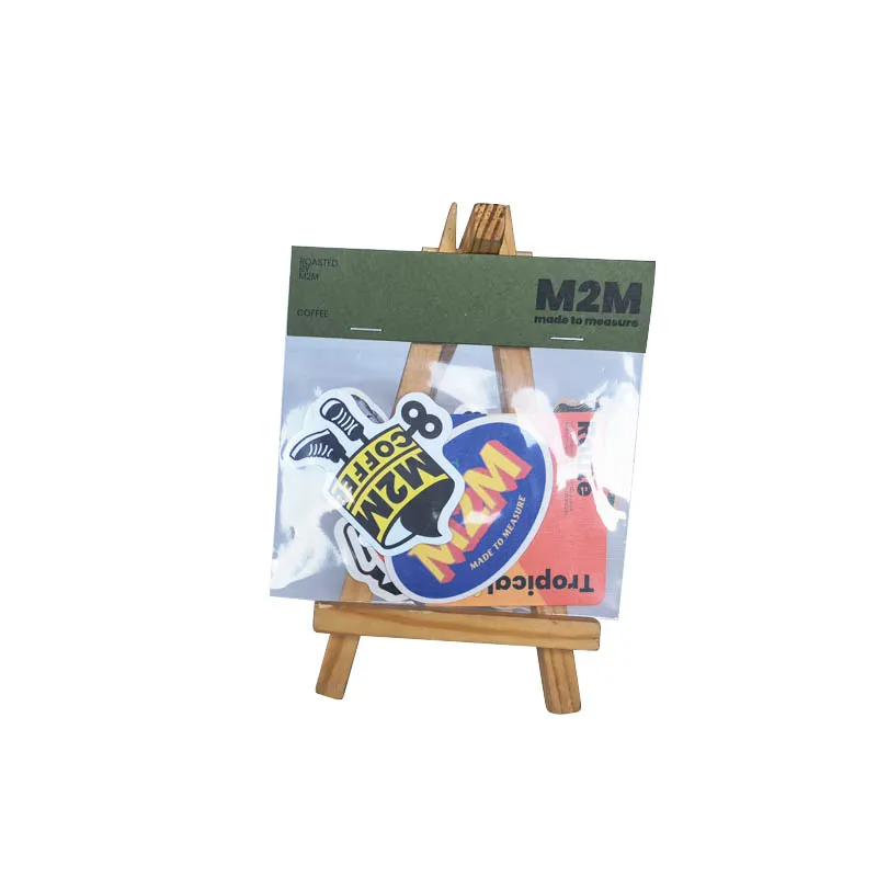 Waterproof Cartoon Sticker Packs in OPP Bag for Promotion Use Die Cut PVC Vinyl Custom Sticker Packs