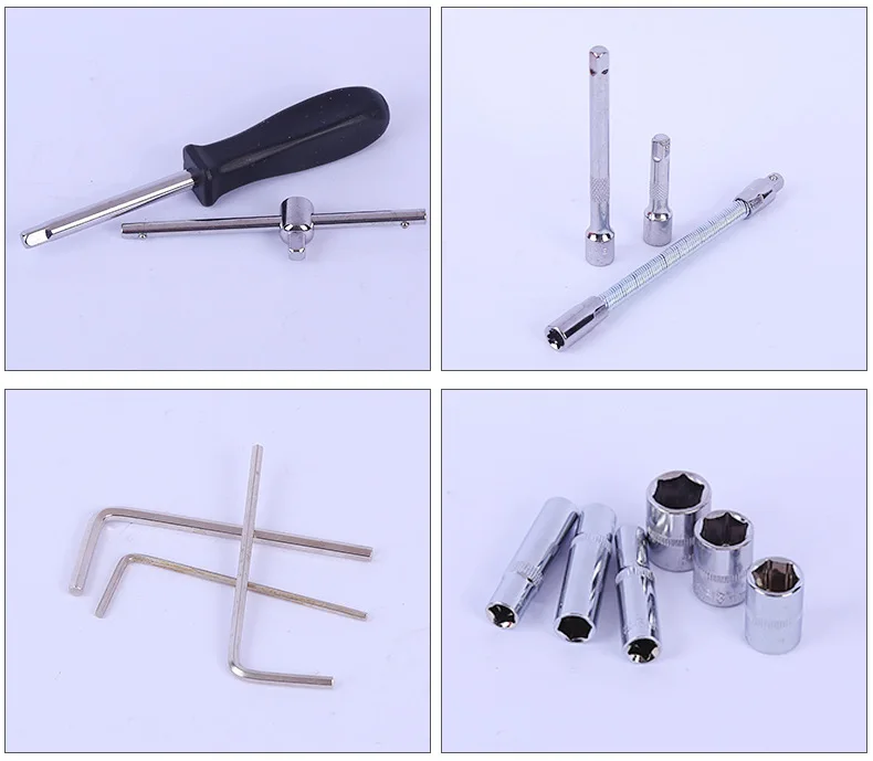53pcs car repair tool set auto car torque rachet wrench body repair hand tools for car
