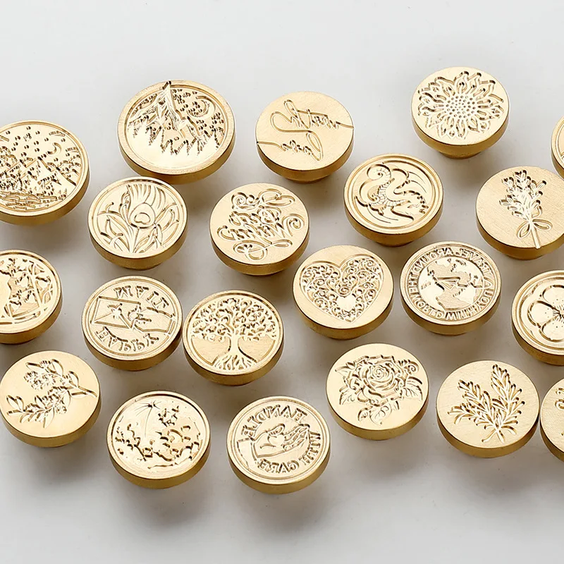 Wholesale Floral Custom Wax Seal Stamp Handle Set Sealing Wax Stick Mold Kit for Wedding Invitations
