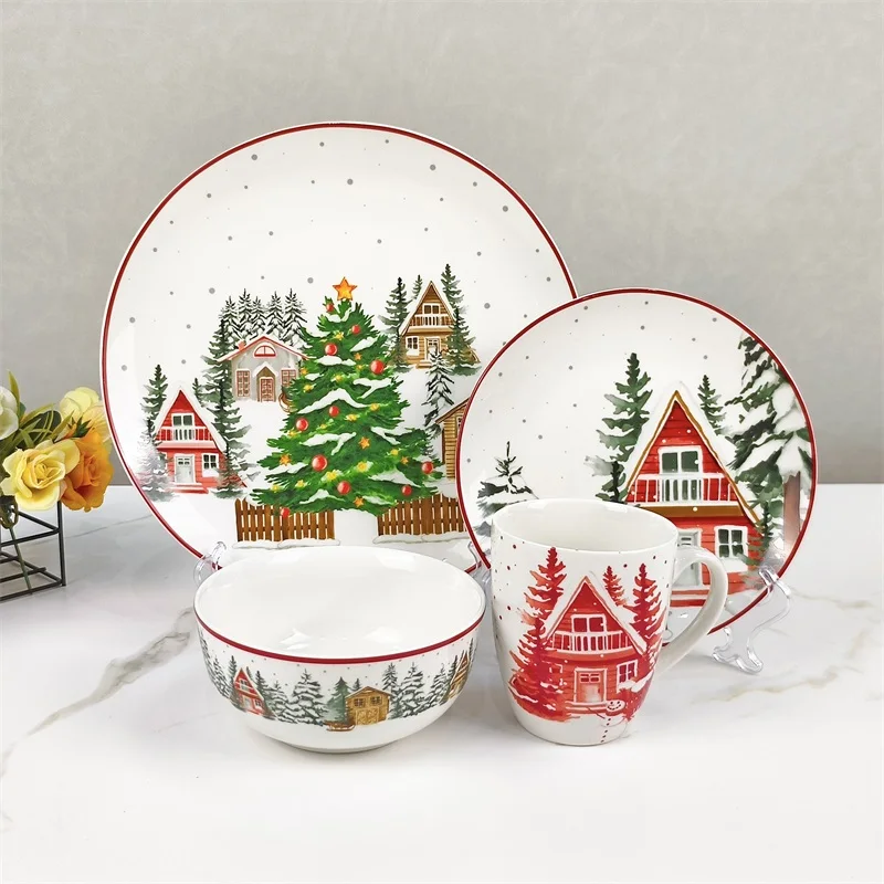 Exquisite Ceramic Dinnerware Set - Durable Stylish & Eco-Friendly Multiple Designs Easy to Clean. Factory Direct Sale.