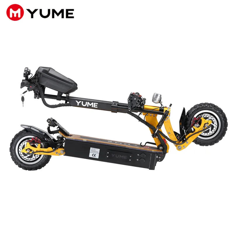 YUME 2019 Новое поступление 60V5000W двойной мотор складной толстые шины взрослый мотоцикл электрический скутер