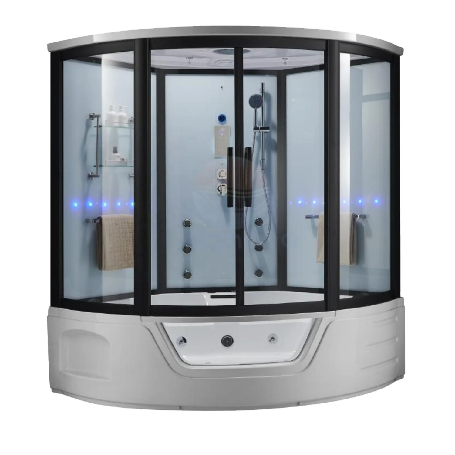 Sauna and steam combined room multi-functional luxury sauna bath indoor steam shower room