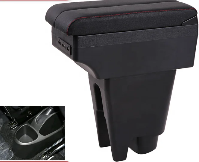 F2019 rance car Interior Center Console Storage Box Armrest Car-Styling Decoration Accessories Parts for New Peugeot 208