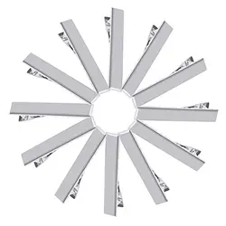 BELLEGIRL basic simple custom size packaging hair clips Cheap wholesale high quality metal silver alligator hair clips for girls