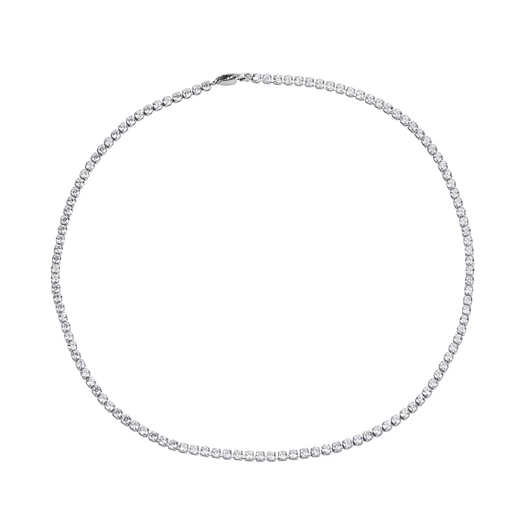 Bling Necklace Jewelry Hip Hop Iced Out Stainless Steel Men Tennis Diamond Necklace Tennis Chain