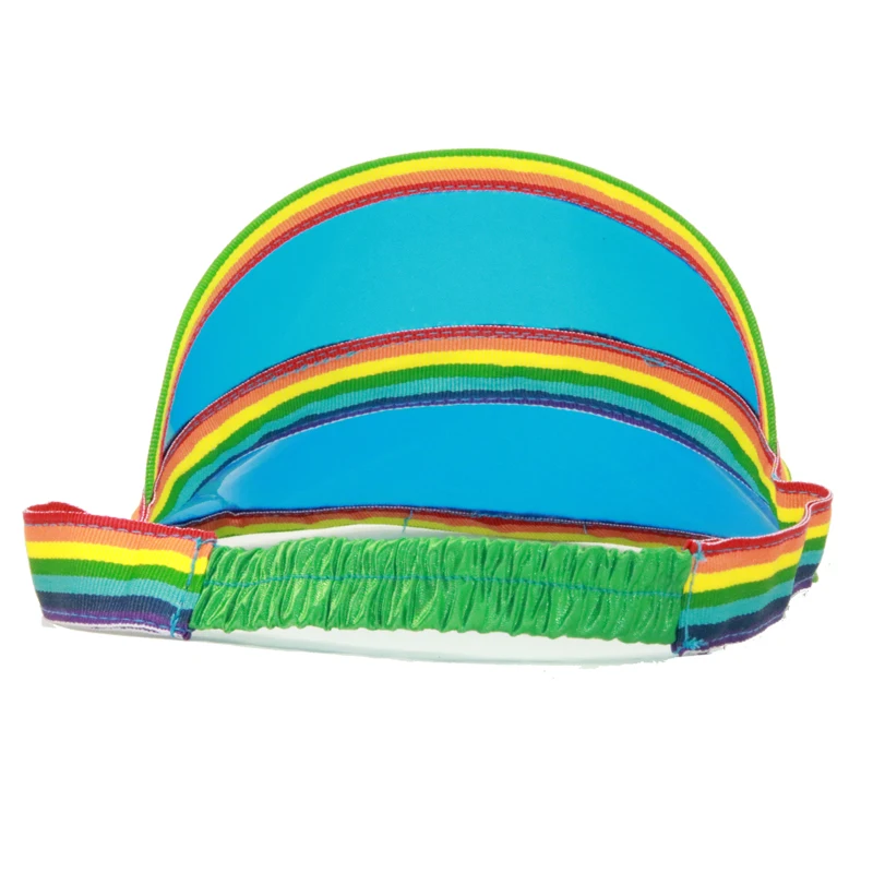 Fashion Portable Plastic UV Protection High Crown PVC Sun Visor Cap