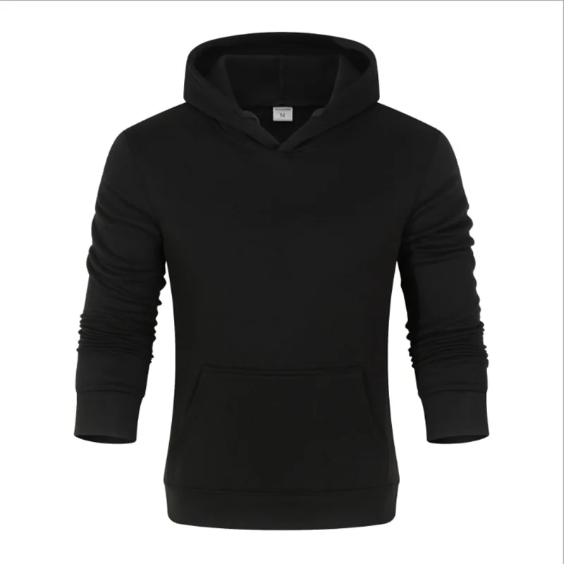 Новая мужская простая толстовка с капюшоном с длинным рукавом, удобная мужская толстовка с капюшоном новейшего дизайна на заказ