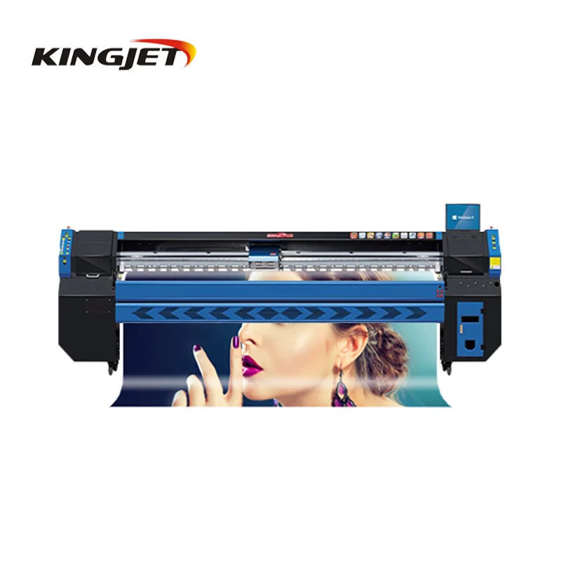 Цифровой Konica Flex баннер печатная машина цена с 512i головы растворителя принтера